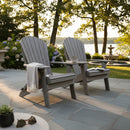 Kanyon Poly Folding Adirondack Chair Driftwood Grey