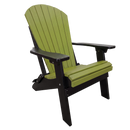 Kanyon Poly Folding Adirondack Chair Lime Green and Black