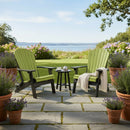 Kanyon Poly Folding Adirondack Chair Lime Green and Black
