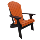Kanyon Poly Folding Adirondack Chair Orange and Black