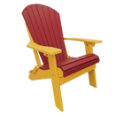 Kanyon Poly Folding Adirondack Chair Red and Yellow