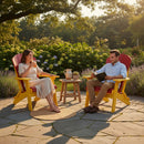Kanyon Poly Folding Adirondack Chair Red and Yellow