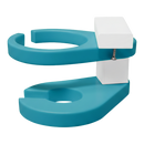 Kanyon Poly Cupholder in Aruba Blue & White