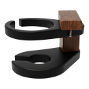 Kanyon Poly Cupholder in Black and Deluxe Antique Mahogany