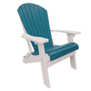 Kanyon Poly Folding Adirondack Chair Black & Deluxe Antique Mahogany
