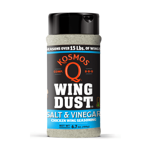 Kosmos Q Salt and Vinegar Wing Seasoning for bold tangy flavor on wings and snacks