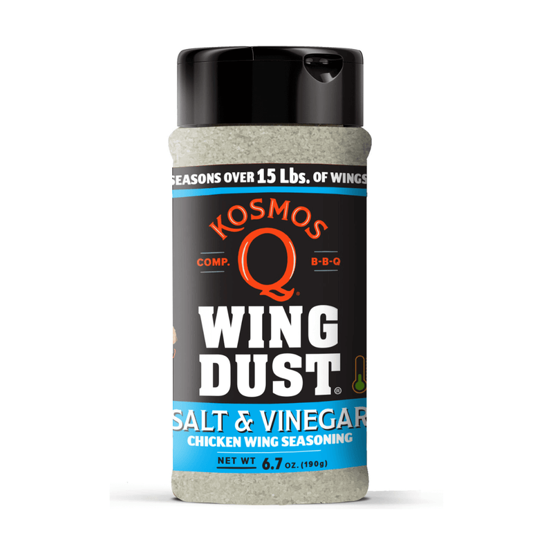 Kosmos Q Salt and Vinegar Wing Seasoning for bold tangy flavor on wings and snacks