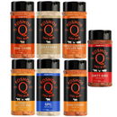 Kosmos Q 7 Rub Combo Shaker Gift Bundle with Dirty Bird, Cow Cover, SPG, Killer Bee, Spicy Killer Bee, Texas Beef, and Cow Cover HOT – DDR BBQ Supply