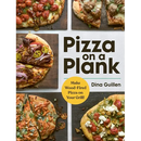 Hardcover book cover for Pizza on a Plank: Make Wood-Fired Pizza on Your Grill! featuring various wood-fired pizza recipes served on dark wooden boards.