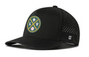 Show your Las Vegas pride with the Haka Hat Las Vegas Baseball Performance 5-Panel Hat | LV X Flexfit Snapback. This black hat features a round patch with crossed bats, a star, baseball, and the letters L and V—an iconic look for any fan. Built for comfort and performance, it includes small ventilation holes on the sides, a signature white Haka Hat logo on the left side of the brim, water-repellent fabric, and a Flexfit sweatband to keep you cool and dry all day.