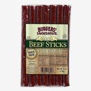 DDR BBQ Supply Burgers' Smokehouse old style beef sticks in a clear snack pack