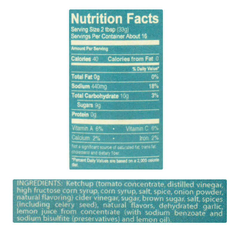 Meat Mitch Char Bar Table Sauce – gluten-free, vegan Kansas City-style BBQ sauce with no corn syrup ingredient label