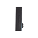 A black leather Messermeister Magnetic Edge-Guard, 6.5", resembling a magnetic knife guard, displayed vertically against a plain white background with the Messermeister logo embossed.