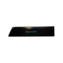 The Messermeister Edge-Guard Set - 7 Piece features black slanted-edge guards with "Messermeister" in blue at the center, ideal for safe knife storage. Displayed on a plain white background.