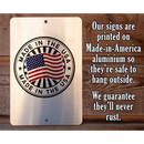 The "Sarcasm Just One Of The Many" metal sign by Lone Star Art features a U.S. flag and "Made in the USA," crafted from rustproof American aluminum for outdoor use—ideal as sarcastic wall decor or a unique office gift.