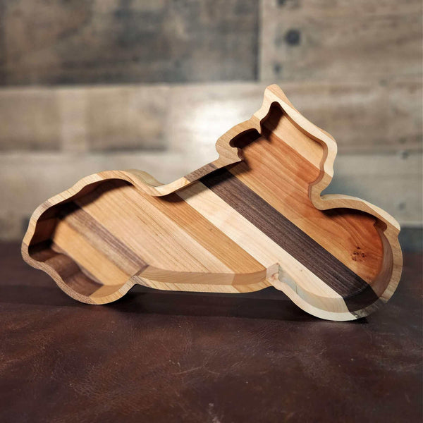 Motorcycle Wood Tray Two Acre Woodworks