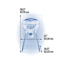 Napoleon Premium 18 Charcoal Kettle Grill NK18K-LEG with stainless steel grid and Vortex heat system at DDR BBQ Supply