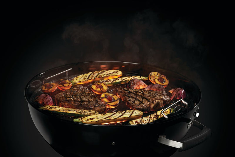 Napoleon Premium 18 Charcoal Kettle Grill NK18K-LEG with stainless steel grid and Vortex heat system at DDR BBQ Supply