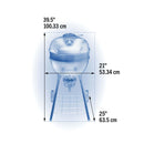 Napoleon Professional 18 Charcoal Kettle Grill PRO18K-LEG with cast iron grids and Vortex heat system at DDR BBQ Supply