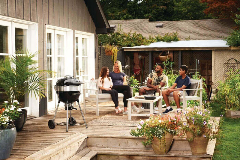 Napoleon Professional 18 Charcoal Kettle Grill PRO18K-LEG with cast iron grids and Vortex heat system at DDR BBQ Supply