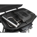 Portable Napoleon TravelQ PRO285X-BK grill with scissor cart and matte black finish, ideal for outdoor adventures and backyard BBQs