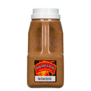 A large 5 lb plastic shaker bottle of BBQ Bros Rubs New Orleans Style BBQ Rub Tailgate Edition, from BBQ Bros Rubs, filled with a reddish-brown Cajun-inspired spice blend, set against a plain white background.