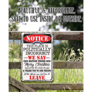 The "Notice This Place Is Politically Incorrect" metal sign by Lone Star Art is a patriotic decor piece, perfect as a veteran gift for those who proudly support traditional American values, the flag, and our troops.