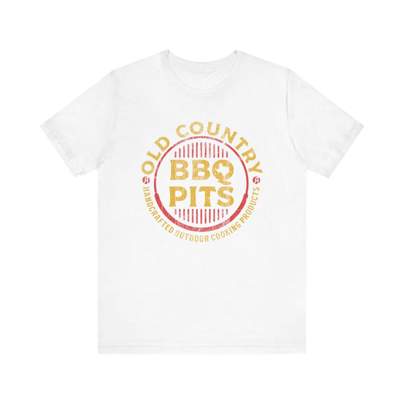 Unisex BBQ t-shirt worn by man and woman grilling together – premium fit, available at DDR BBQ Supply