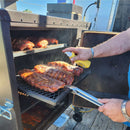 Old Country BBQ Pits Insulated Gravity Fed Smoker with heavy-duty steel construction and fully insulated cooking chamber