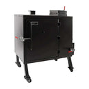 Old Country BBQ Pits Insulated Gravity Fed Smoker with heavy-duty steel construction and fully insulated cooking chamber