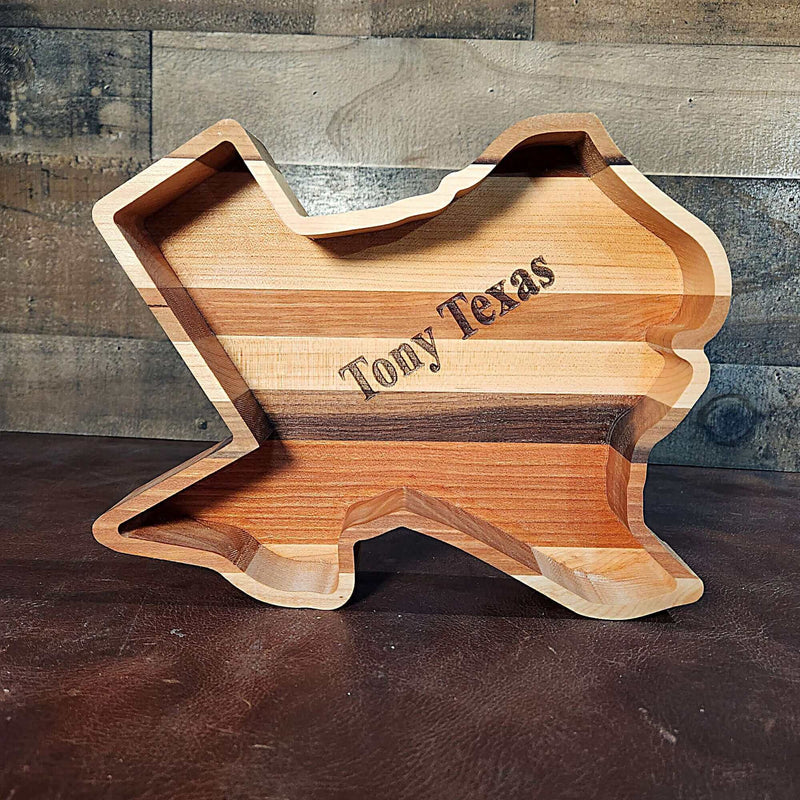 Texas Wood Tray Two Acre Woodworks