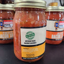Pineapple Bacon Salsa from Cheshire Pork – sweet and smoky in a 16 oz jar label