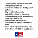 FAQ for poly outdoor patio furniture from DDR BBQ Supply
