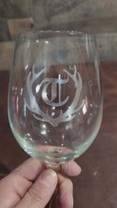Personalized 19 oz Wine Glass