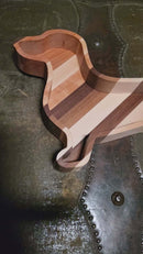 Handcrafted wood Dachshund tray for dog lovers – great as a charcuterie board or decorative catch-all