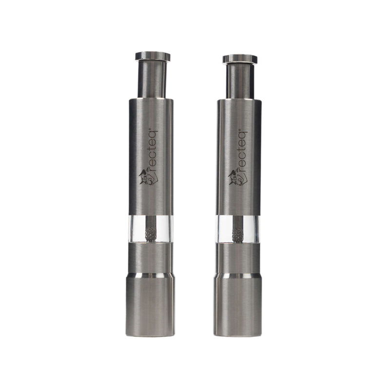 recteq thumb grinders salt and pepper set with compact handheld design for grilling and kitchen