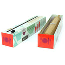 Refillable plaid plastic wrap dispenser with 12 inch BPA-free wrap and slide cutter
