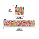 Triangle pattern plastic wrap dispenser with BPA-free wrap and slide cutter