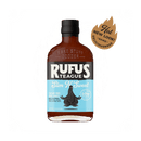 Rufus Teague Slim N' Sweet Sugar Free BBQ Sauce by Rufus Teague, keto-friendly with a blue label and brown “Hot New Look! Same Deliciousness” badge. A Kansas City BBQ favorite, shown on a white background.