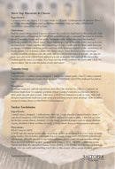 A recipe page for Stove Top Macaroni & Cheese and Tomato Soup uses SALTOPIA Infused Sea Salts' Cheese Salt: CHEDDAR CHEESE for added flavor. The SALTOPIA logo appears at the bottom on a beige background with black text.