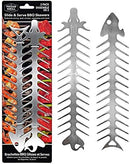 shop DDR BBQ Supply Proud Grill Slide and Serve BBQ skewers 12 inch stainless steel shrimp skewers reusable set of 2