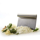 Stainless Steel Bench Scraper with Measurement Guide – Multipurpose Dough & Veggie Chopper at DDR BBQ Supply