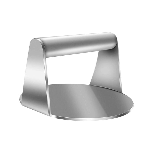 stainless steel burger smasher grill press 5.7 x 6 inches with ergonomic handle