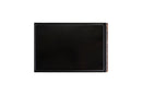 A rectangular black electronic display screen with a thin frame, viewed from the front against a white background, reminiscent of the sleek design and durability embodied by Steelport Knife Co.'s Everyday Knife & Board Set.