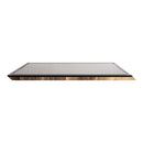 A rectangular Steelport Knife Co. SteelCore™ 2-in-1 Walnut Cutting Board, measuring 18"x12", is displayed against a white background. The board features a smooth, dark walnut finish with beveled edges and a visible wood grain on the front, reflecting the rich texture and style characteristic of end-grain walnut pieces.