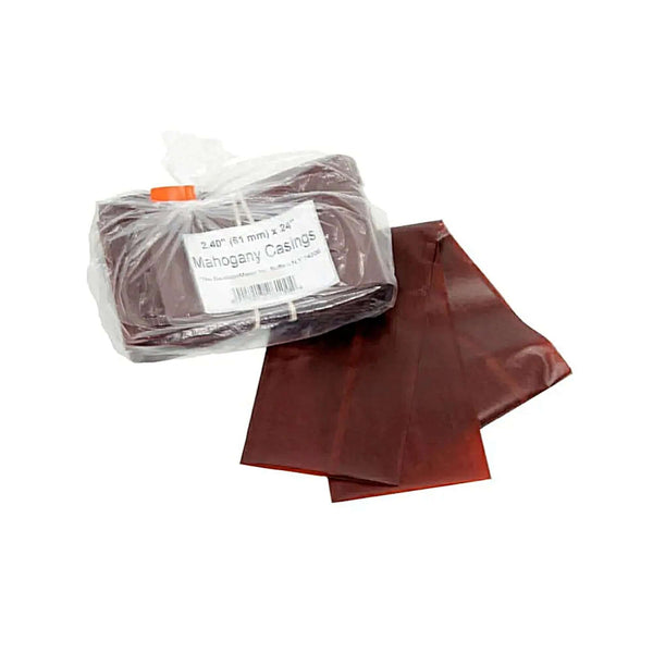 Mahogany Fibrous Summer Sausage Casings 61mm