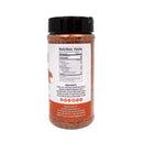 A 9.4 oz plastic container of Hickman's BBQ Sweet Natural Gluten Free BBQ Rub displays nutrition facts, ingredients like sugar, salt, and spices, highlights its gluten free status, and includes the manufacturer's contact info on the label.