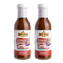 Two 13 oz bottles of Hickman's BBQ Swinewaush No Sugar Added Gluten Free Natural BBQ Sauce—KETO friendly, gluten-free, and contains no high fructose corn syrup. Pack of 2.