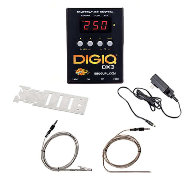 Dx3 Controller BBQ Guru DigiQ DX3 Controller – Gravity Fed Smoker Kit with Fan