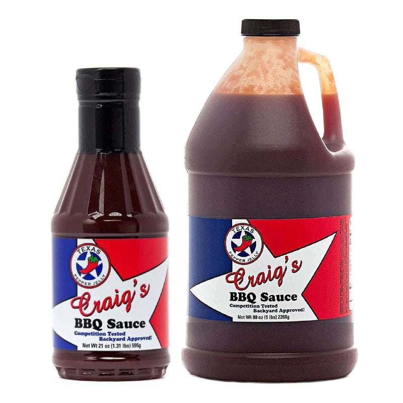 Texas Pepper Jelly Craig's BBQ Sauce--Two Sizes Texas Pepper Jelly